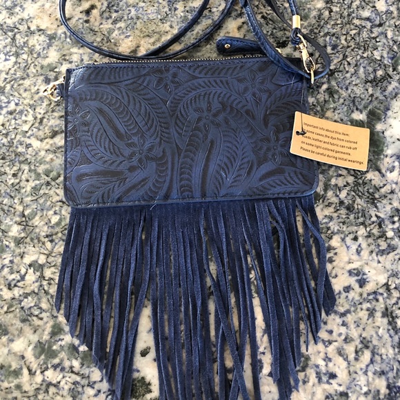Free People Handbags - Free People fringe handbag wristlet
